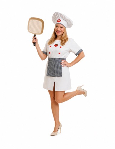 Costume da cuoca taglia M - di alta qualità, ideale per carnevale, feste a tema ed eventi speciali